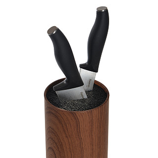 Kitchen knife organizer 11x22 cm round, color WOOD (plastic)