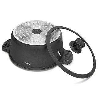 Puodas PRESTIGE 28x12,5 cm / 6,2 l su stikliniu dangteliu