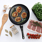 Frying pan PROMO 24x4.5 cm with induction bottom (aluminium with non-stick coating)