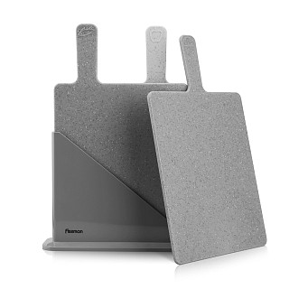 3 pcs index chopping board set 32x19 cm (plastic)