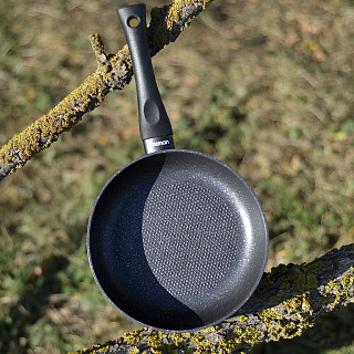 Deep frying pan PROMO 24x6 cm with induction bottom (aluminium with non-stick coating)
