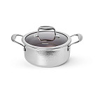 Katls HERITAGE PRO 20x9,5 cm / 2,5 L ar stikla vāku (nerūsējošais tērauds ar pretpiedeguma pārklājumu)