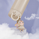 Double wall vacuum flask 380 ml beige (stainless steel), art. 9861