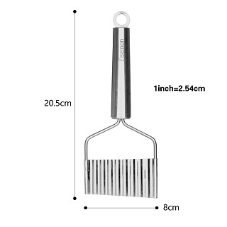 Crinkle chip cutter ZONDA 20 cm (stainless steel)