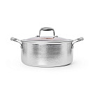 Katls HERITAGE PRO 26x11,5 cm / 5,8 L ar stikla vāku (nerūsējošais tērauds ar pretpiedeguma pārklājumu)