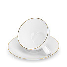 Cups with saucers 430 ml / 4 pcs Floree (porcelain)