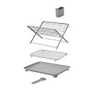 Dish drying rack 42x31x24.4 cm (stainless steel, plastic)