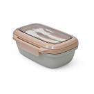 2 nodalījumu pusdienu kaste 850 ml / 19,7 х 14 х 8,2 (plastmasa)