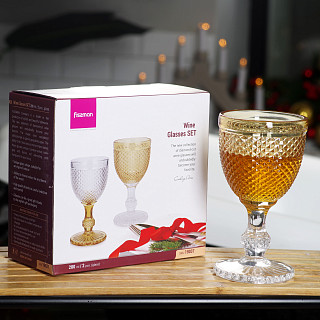 Wine glasses set 280 ml / 2 pcs. (glass), art 19037