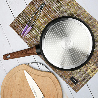 Deep frying pan DIAMOND 24x7.2 cm (aluminum with non-stick coating)