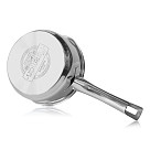 Кauss ELEGANCE 16x8 см/1600 ml ar stikla vāku (nerūsējošais tērauds)