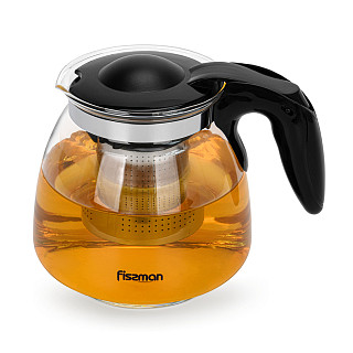 Arbatinukas 900 ml su plieniniu filtru (karščiui atsparus stiklas)