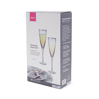 Set of champagne glasses, 2 pcs, 300 ml,  art. 13654