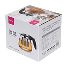 Tējkanna 900 ml ar tērauda filtru (karstumizturīgs stikls)