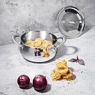 Stockpot ABSOLUTE PRO 20x10 cm / 3.2 LTR with glass lid (stainless steel)