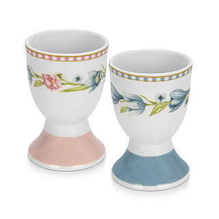 Set of 2 egg holders EASTER (new bone china)