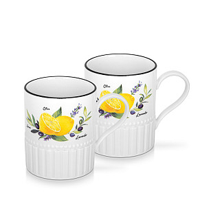 Mug set PROVENCE 400 ml x 2 pcs (porcelain)