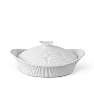 Baking dish with lid 25 x 20.5 x 8 cm / 1.2 l Horeca porcelain