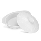 Cepamtrauks ar vāku 25 x 20,5 x 8 cm / 1,2 l Horeca (porcelāns)