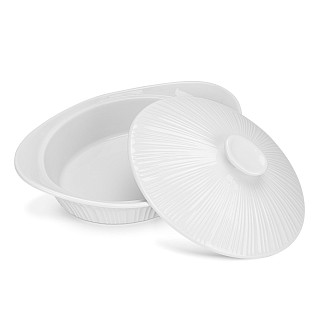 Cepamtrauks ar vāku 25 x 20,5 x 8 cm / 1,2 l Horeca (porcelāns)