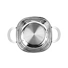 Stockpot EXCLUSIVE PRO 20x10 cm / 3.0 LTR with glass lid (stainless steel)