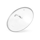 Deep frying pan AETERNUM 24х7 cm with glass lid (stainless steel)