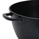 Stockpot NORD STONE 32x14.5 cm / 9.9 LTR with glass lid (cast aluminium with non-stick coating)