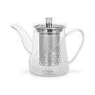 Arbatinukas 600 ml su plieniniu filtru (stiklinis)