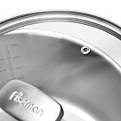 Stockpot PREMIUM ONE 24x13 cm / 5.4 LTR with glass lid (stainless steel)