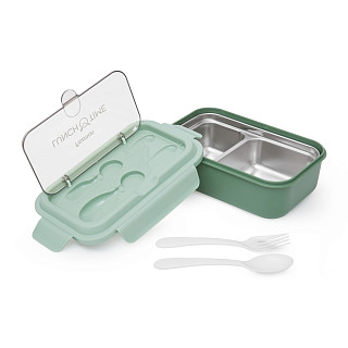 2-compartment lunch box 800 ml / 20.5 × 13.5 × 7.8 cm (plastic)