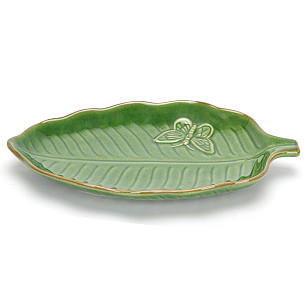 Plate GREEN 23x15x2.7 cm (ceramic)