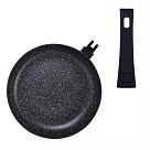 Frying pan FIORE 24x4.9 cm with detachable handle (aluminium with non-stick coating)