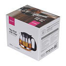 Tējkanna 700 ml ar tērauda filtru (karstumizturīgs stikls)