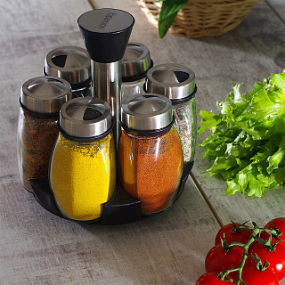 Condiment set 7 pcs (glass), art. 6432