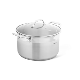Stockpot PLATINO 24x13.5 cm / 5.7 LTR with glass lid (stainless steel)