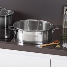 Sauté pan FOBUS 28x9 cm / 5.4 L with glass lid