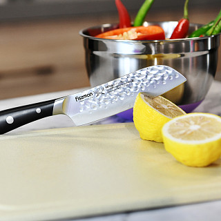 5" Santoku knife HATTORI hammered (420J2 steel)