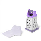 20cm four-sided grater with container (stainless steel)