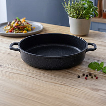 Shallow casserole NORD STONE 20x4.5 cm (cast aluminium with non-stick coating)