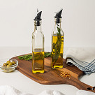 Pudeļu komplekts etiķim un eļļai 2x250 ml (stikls), art. 6516