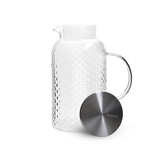 Water jug ​​1.8 l with filter (heat-resistant glass)