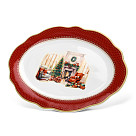 Oval plate CHRISTMAS EVE 35x25 cm (new bone china), art. 16031