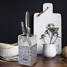 Kitchen knife organizer 11x11x23 cm, color MARBLE (plastic)