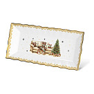Блюдо CHRISTMAS EVE прямоугольное 28х12,5 см, цвет ЗОЛОТОЙ (фарфор)