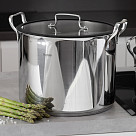 Кастрюля из нержавеющей стали индукционная 13 л / 28 см Fabia