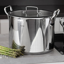 Кастрюля из нержавеющей стали индукционная 13 л / 28 см Fabia