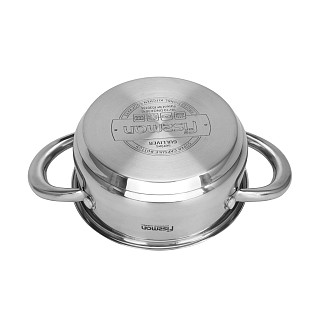 Mini cooking pot GULLIVER 14x7 сm / 1,1 l with steamer insert