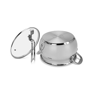 Casserole Vita 4.5 l with glass lid (stainless steel)