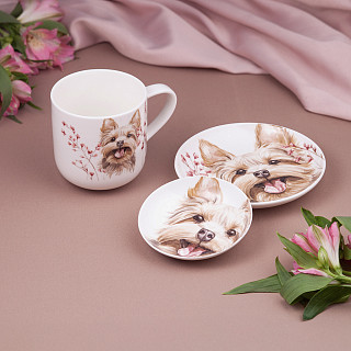 Porcelāna apakštase 10 cm Dogs