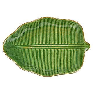 Plate GREEN 32.5x22.5x5 cm (ceramic)